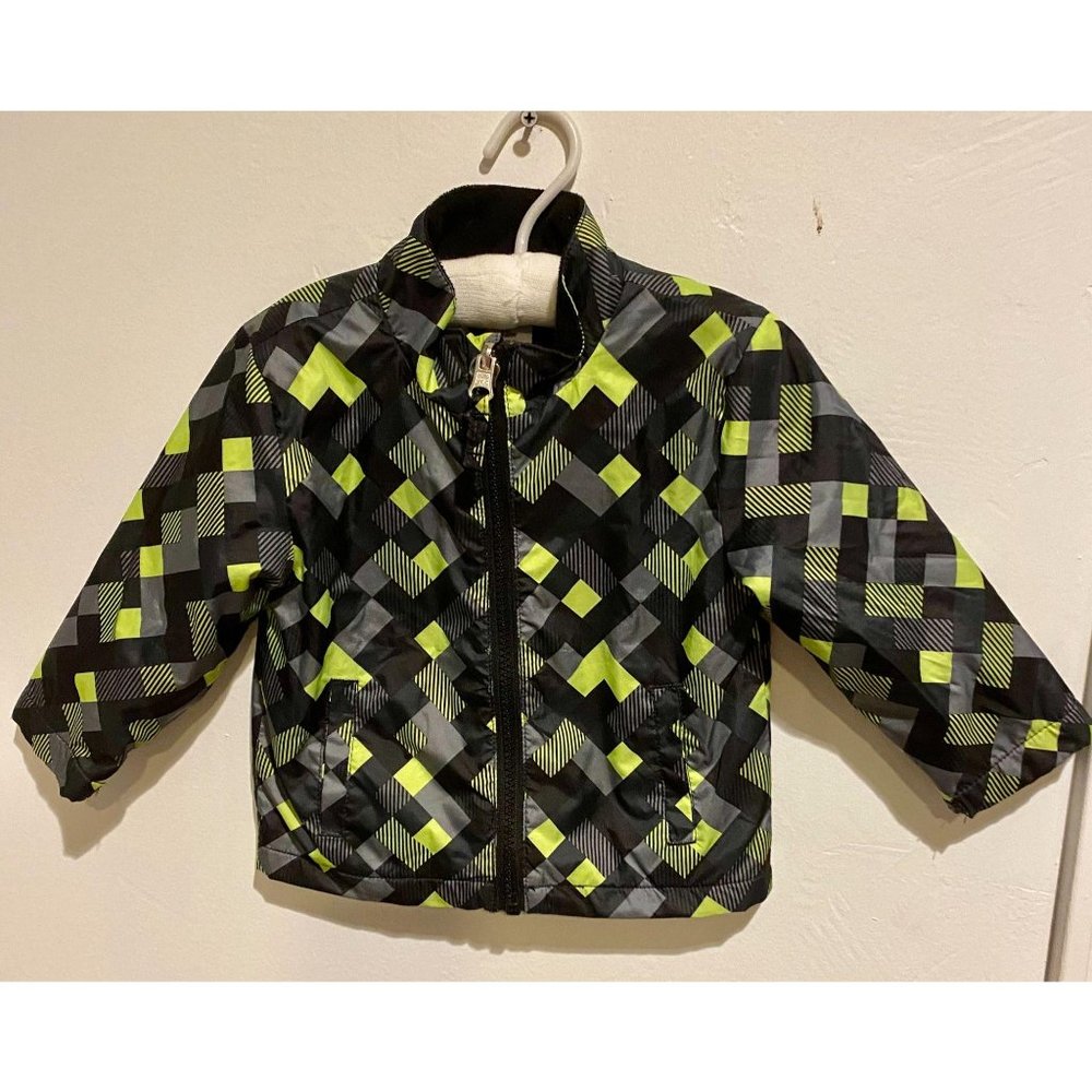 Healthtex lined Boys jacket coat fall black yell
